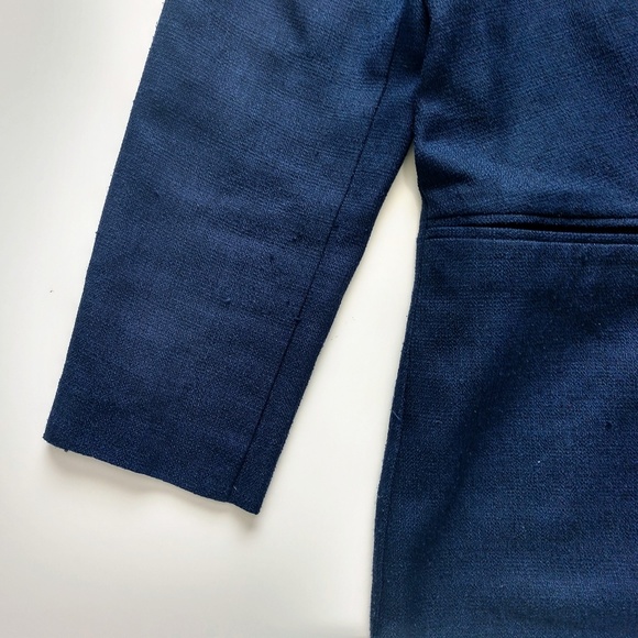 Vintage Kathy Lee Navy Trendy Oversized Blazer 12 - Picture 5 of 8